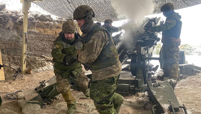 Kanadische Soldaten üben in Lettland. Kanadische Soldaten üben in Lettland.