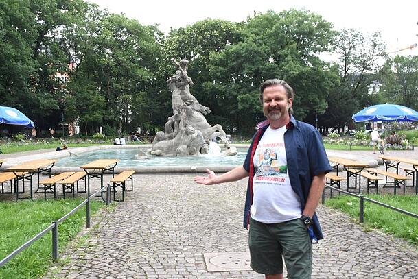 Sogar mitten im Brennpunkt eröffnet Parkcafé-Wirt Christian Lehner einen Biergarten. Sogar mitten im Brennpunkt eröffnet Parkcafé-Wirt Christian Lehner einen Biergarten.