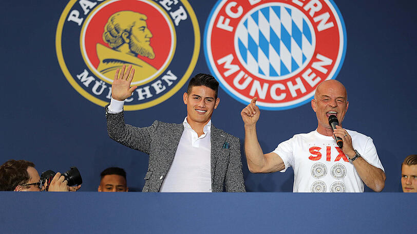 Die Bayern feiern mit ihren Fans die sechste Deutsche Meisterschaft in Folge. Die Bilder vom Fanfest.