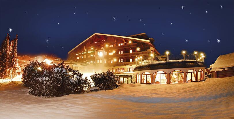 Das 5-Sterne SPA-Hotel Jagdhof am Fuße des Stubaier Gletschers.