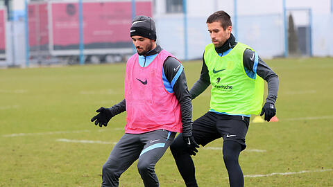 Endlich am Ball: Keanu Staude absolvierte am Dienstag das erste Mannschaftstraining beim TSV 1860.