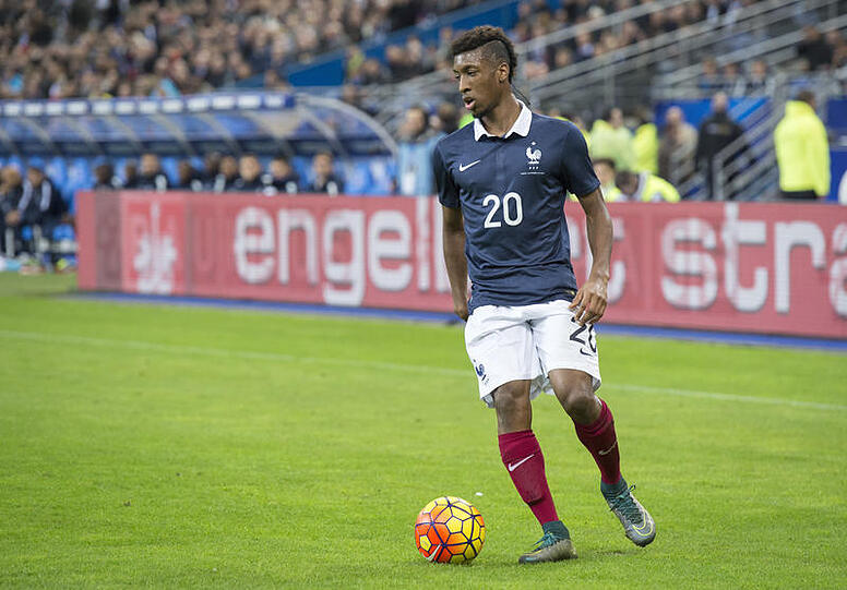 Beim emotionalen Spiel zwischen Frankreich und England wurde Kingsley Coman zur Halbzeit eingewechselt.