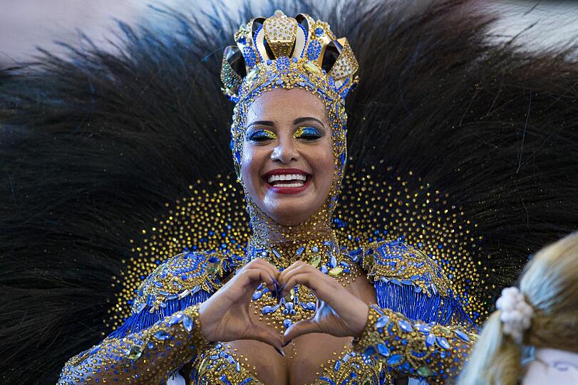 Heiße Rhythmen, heiße Tänze: Die besten Bilder vom Karneval im Sambodromo in Rio.