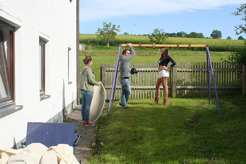 Making-Of-Bilder des Jungbauernkalender 2014.