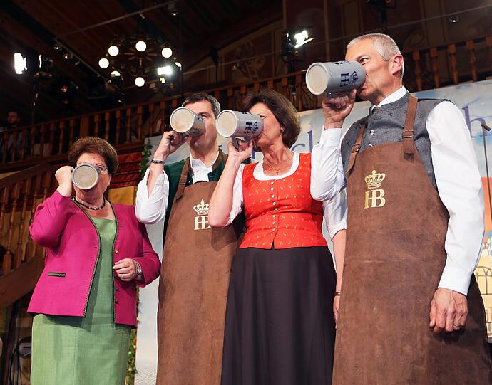 Barbara Stamm, Markus Söder, Ilse Aigner und Michael Möller