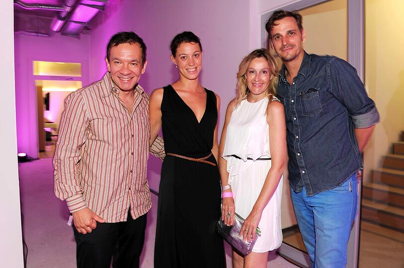 Rainer Matsutani und Frau Sinah, Christine Hartmann, Max von Thun