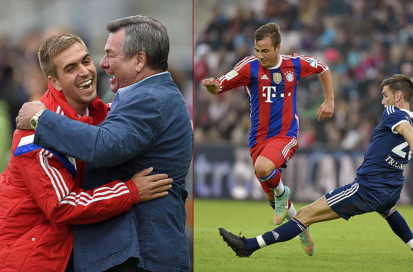 Beim Gaudi-Kick gegen die Paulaner-Traumelf gewinnen die Bayern mit 5:1