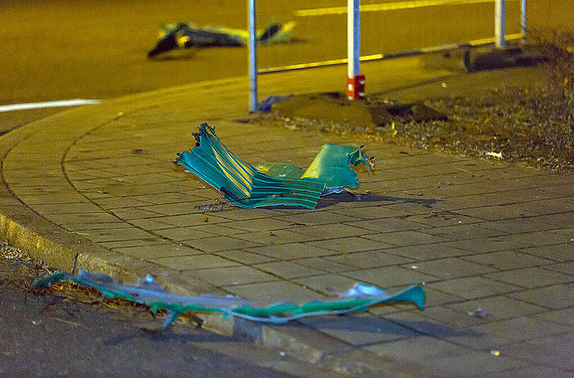 Die Dixi-Klo-Explosion sorgte in der Fürther Südstadt für Verwüstung und massive Schäden. Die Bilder vom Tatort.