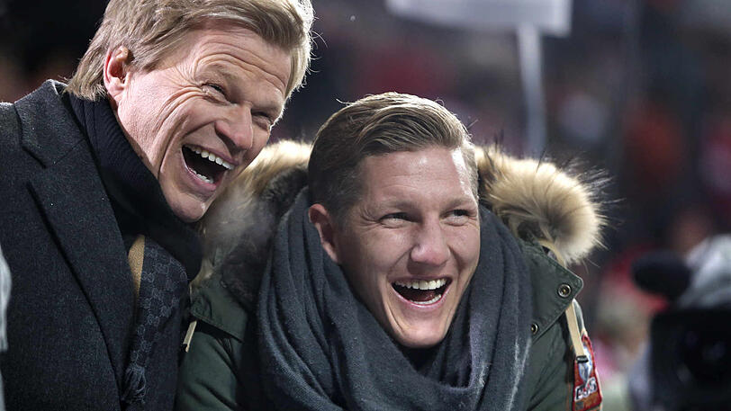 Haben noch immer ein gutes Verhältnis zueinander: Oliver Kahn (l.) und Bastian Schweinsteiger.