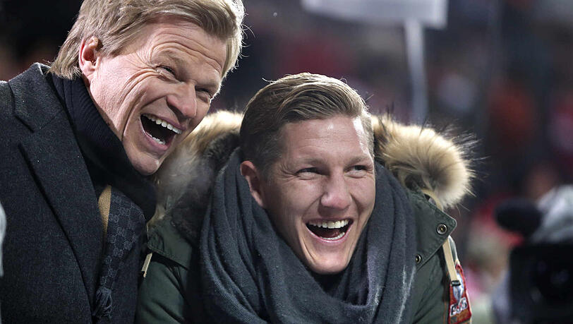 Haben noch immer ein gutes Verhältnis zueinander: Oliver Kahn (l.) und Bastian Schweinsteiger.