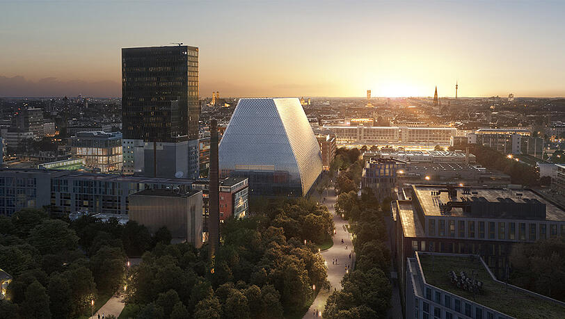 Das geplante Konzerthaus im Werksviertel. Das geplante Konzerthaus im Werksviertel.