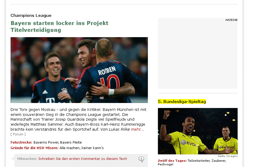 Einen lockeren Start, hat SpiegelOnline gesehen.