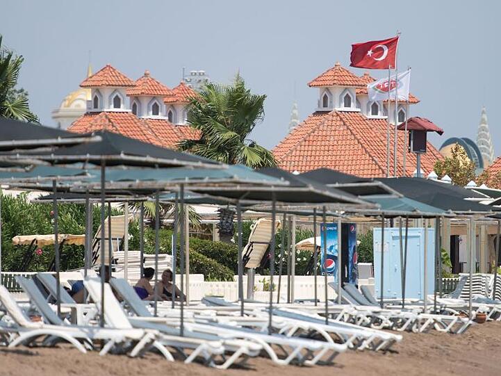 Ein Strand in der Nähe von Antalya.