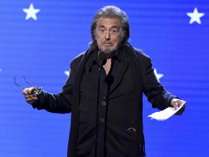 Etwas ratlos: Al Pacino bei der Verleihung der Critics&rsquo; Choice Movie Awards.