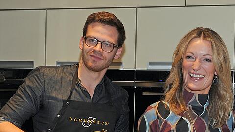 Martin Frank und Monika Gruber kochten auch schon gemeinsam vor Kameras