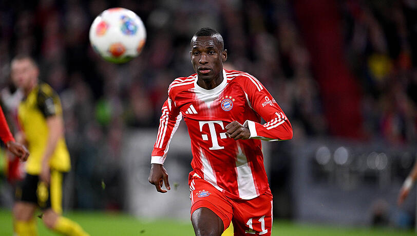 Noch kein Faktor im Spiel des FC Bayern: Nicolas Jackson. Noch kein Faktor im Spiel des FC Bayern: Nicolas Jackson.