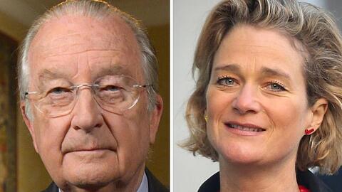 Vater und Tochter: Albert II., damals König von Belgien, und die belgische Künstlerin Delphine Boel.