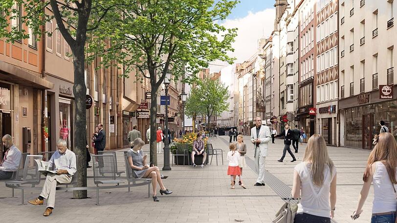 Und so soll die Sendlinger Straße einmal aussehen. Die Simulation hat das Baureferat jetzt veröffentlicht.