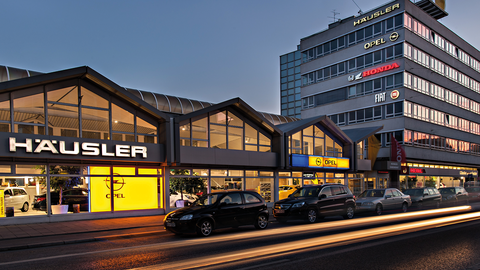 Opel, Mazda, Honda, Citroën und Fiat: In der Landsberger Straße in München sind alle Häusler-Fahrzeugmarken vertreten – sowohl was den Verkauf, als auch den Service betrifft.