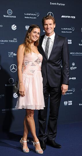 Auch mit dabei: Jens Lehmann und seine Conny.