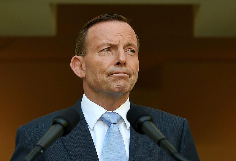 Der australische Premierminister Tony Aboot auf einer Pressekonferenz zur Geiselnahme in Sydney.