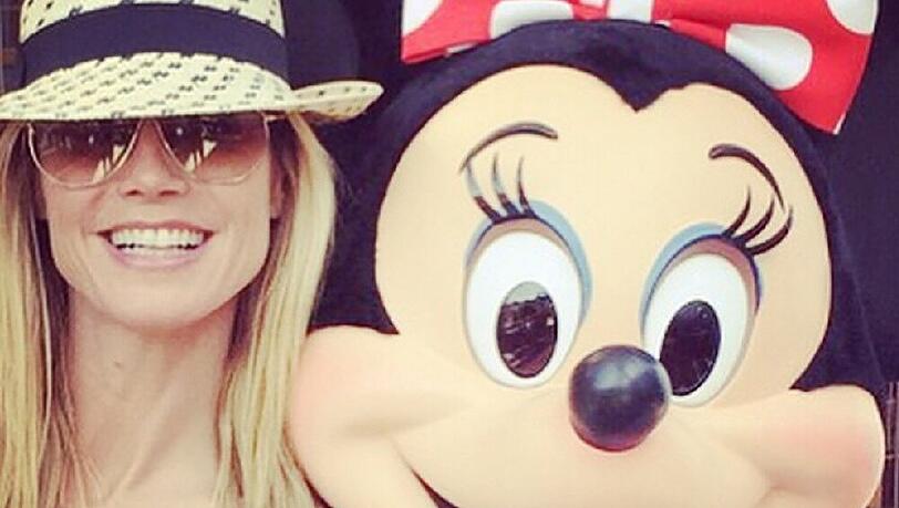 Zwei begehrte Damen: Heidi Klum und Minnie Maus Zwei begehrte Damen: Heidi Klum und Minnie Maus