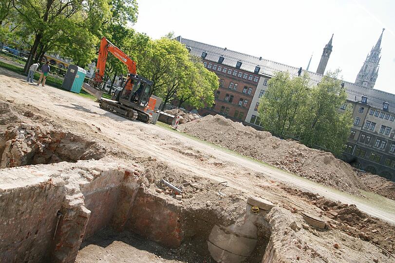 Eine Kraterlandschaft - das ist inzwischen vorbei: der Marienhof.