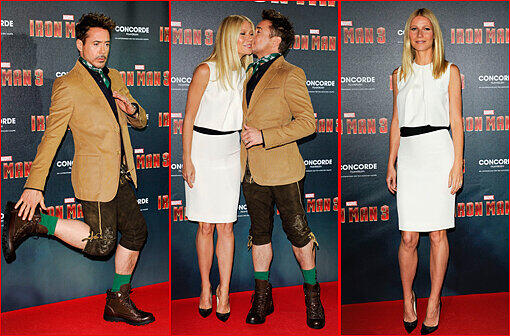 Sehen Sie Gwyneth Paltrow und Robert Downey Jr. samt Schuhplattler-Einlage in der Bilderstrecke.