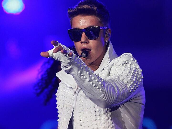 Justin Bieber bei seinem seiner Konzerte