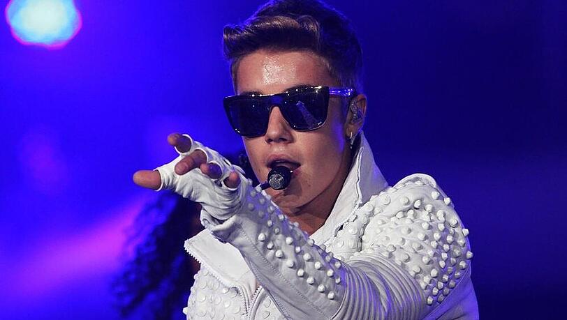 Justin Bieber bei seinem seiner Konzerte Justin Bieber bei seinem seiner Konzerte