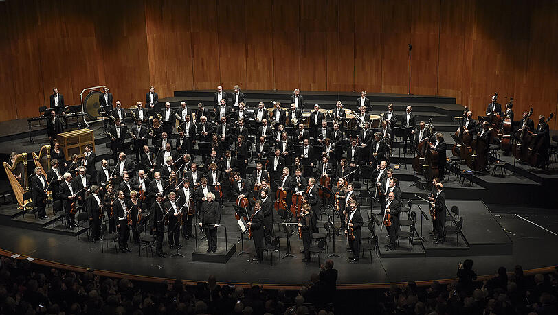 Die Berliner Philharmoniker im Großen Festspielhaus. Die Berliner Philharmoniker im Großen Festspielhaus.