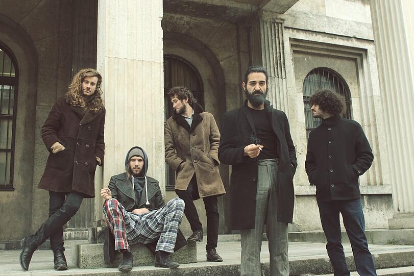 Auch dieses Foto ist nicht so alt, wie es aussieht: (v.l.): Franz Klein, Pascal Fischer, Janis Gursky, Murat Kaydirma, Julian Frohwein.