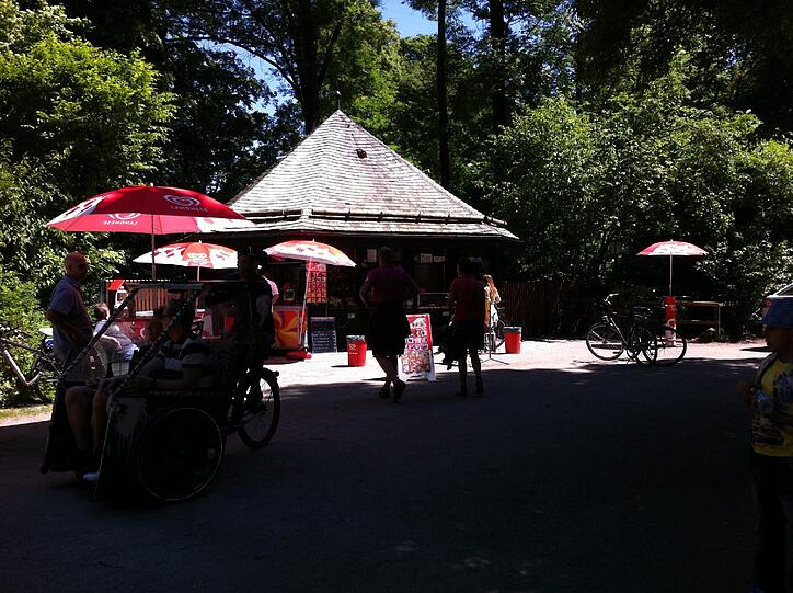 ... oder im Schatten im Englischen Garten...