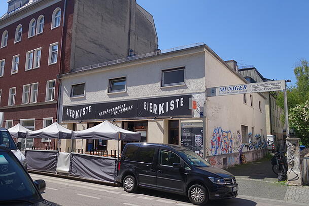 Das Haus an der Zenettistraße dürfte abgerissen werden, wenn die Bierkiste ausgezogen ist. Das Haus an der Zenettistraße dürfte abgerissen werden, wenn die Bierkiste ausgezogen ist.