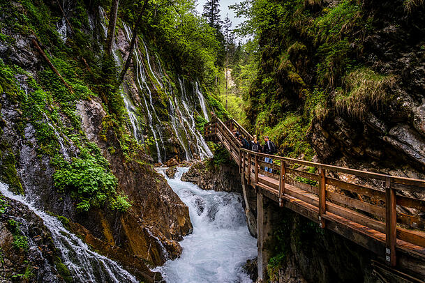 Romantisch: die Wimbachklamm.