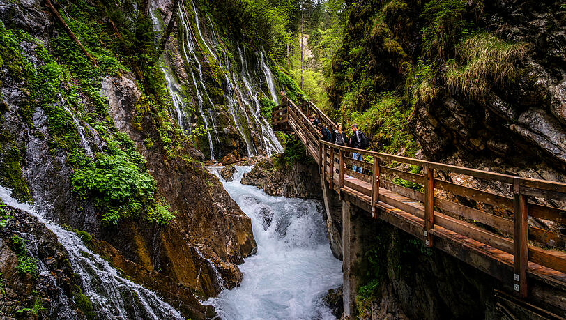 Romantisch: die Wimbachklamm. Romantisch: die Wimbachklamm.