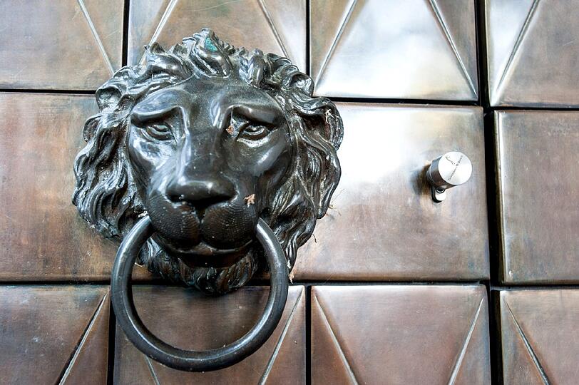 So sieht der Eingangsbereich der Villa von Friedrich Karl Flick aus.