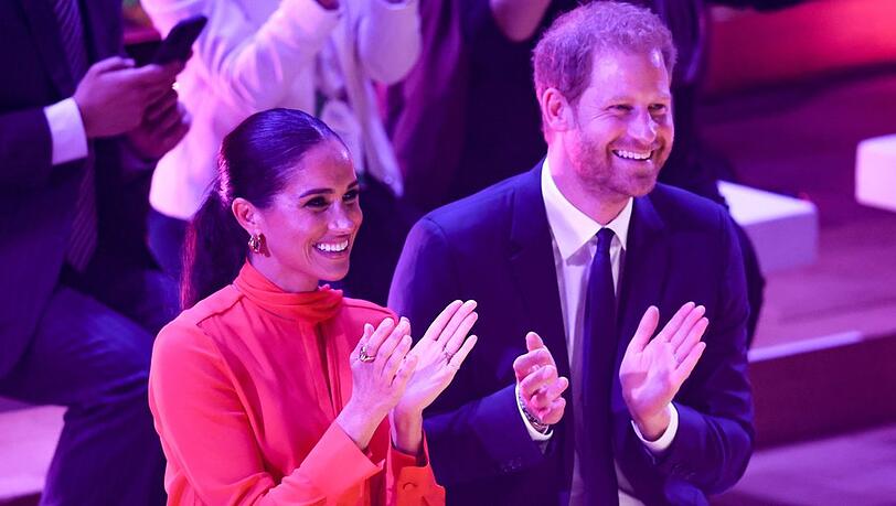 Herzogin Meghan und Prinz Harry Anfang September in Manchester.