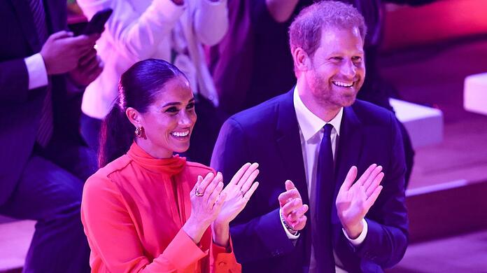 Herzogin Meghan und Prinz Harry Anfang September in Manchester.