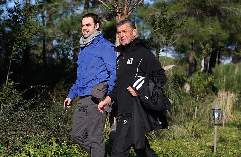 Robert Schäfer zu Gast im Trainingslager des TSV 1860 München - die Bilder.