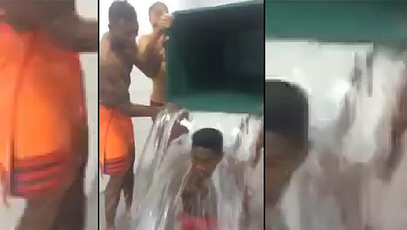 David Alaba kam der Nominierung bei der IceBucketChallenge nach
