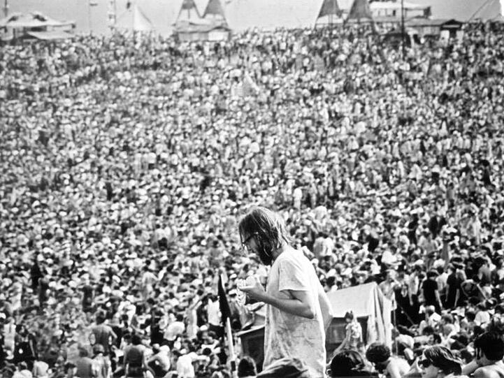 Love and Peace in Woodstock 1969.