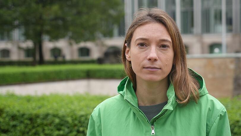 Saskia Reinbeck, Sprecherin von Greenpeace Bayern. Saskia Reinbeck, Sprecherin von Greenpeace Bayern.
