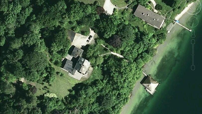 Hans-Albers-Villa: Luftaufnahme von Google Earth Hans-Albers-Villa: Luftaufnahme von Google Earth