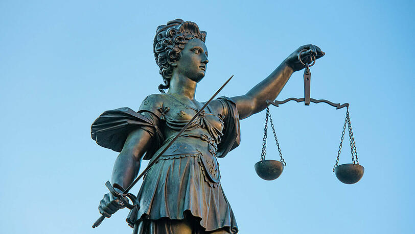 Eine Statue der Justizia. (Symbolbild)