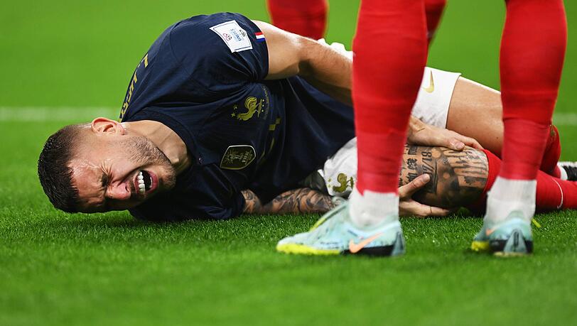 Bayern-Star Lucas Hernandez verletzte sich im WM-Spiel der Franzosen gegen Australien.