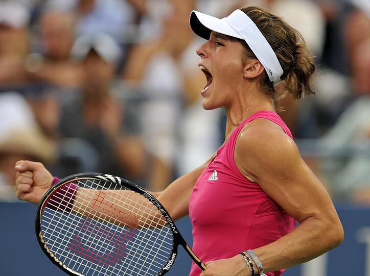 Andrea Petkovic trifft im Achtelfinale der US Open am Montag auf Wimbledon-Finalistin Zwonerewa.