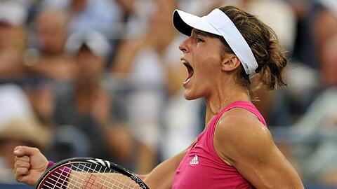 Andrea Petkovic trifft im Achtelfinale der US Open am Montag auf Wimbledon-Finalistin Zwonerewa.