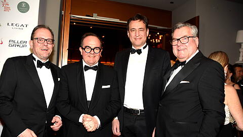 Die M&uuml;nchner CSUler (v.l.) Manuel Pretzl, Clemens Baumg&auml;rtner, Georg Eisenreich und Josef Schmid.