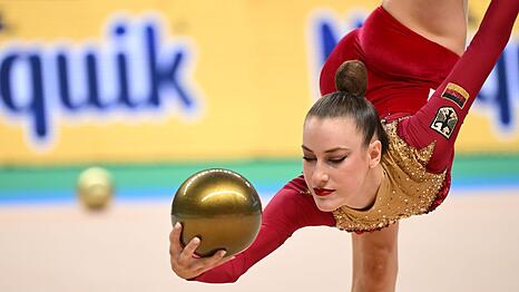 Hochkonzentriert: Darja Varfolomeev.